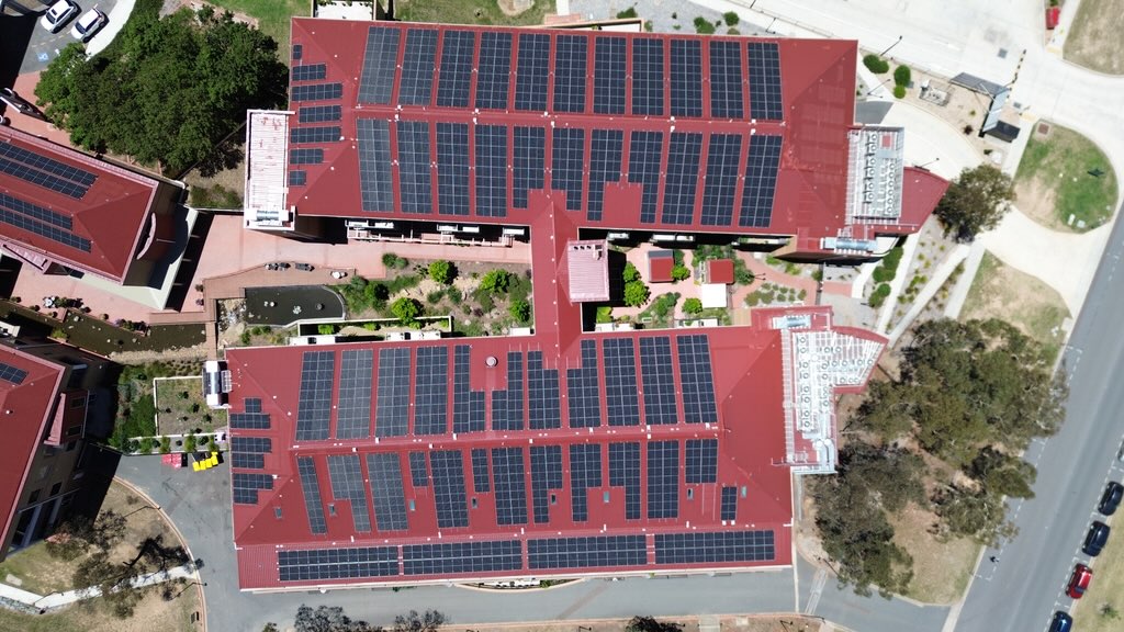 Aerial photograph of the LDK site