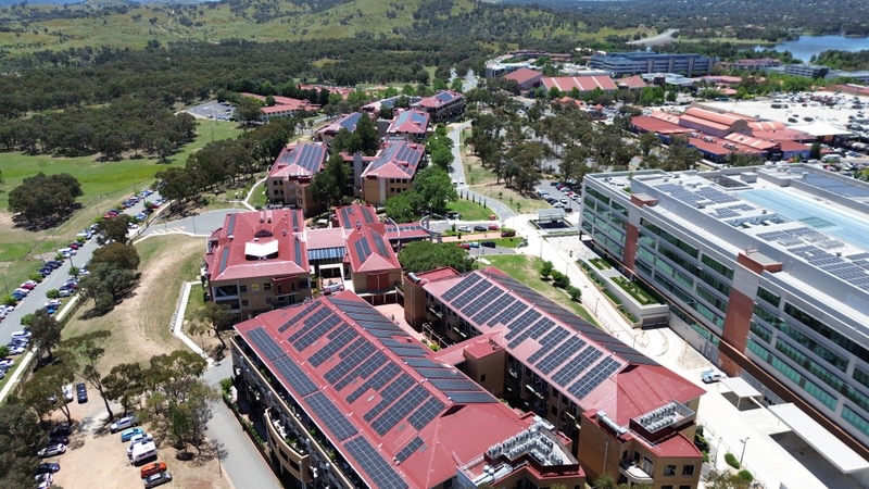Aerial photograph of the LDK site